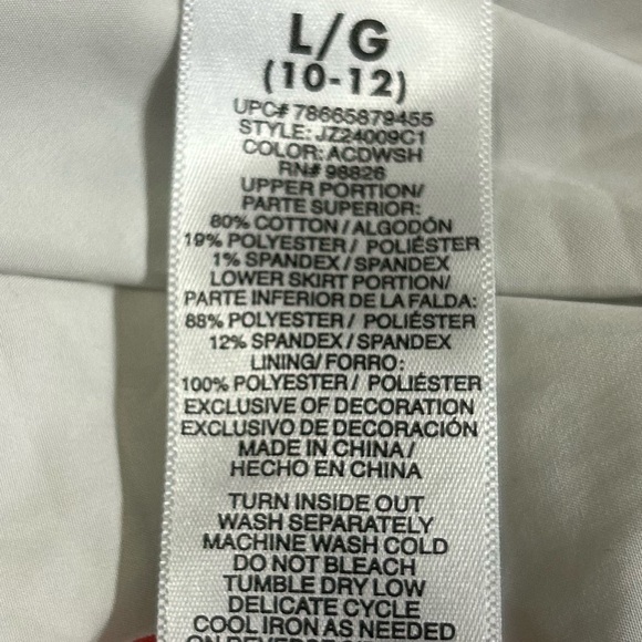 JORDACHE Blue Denim Jean Dress L 10/12 Preloved Very Good Condition - Picture 7 of 7